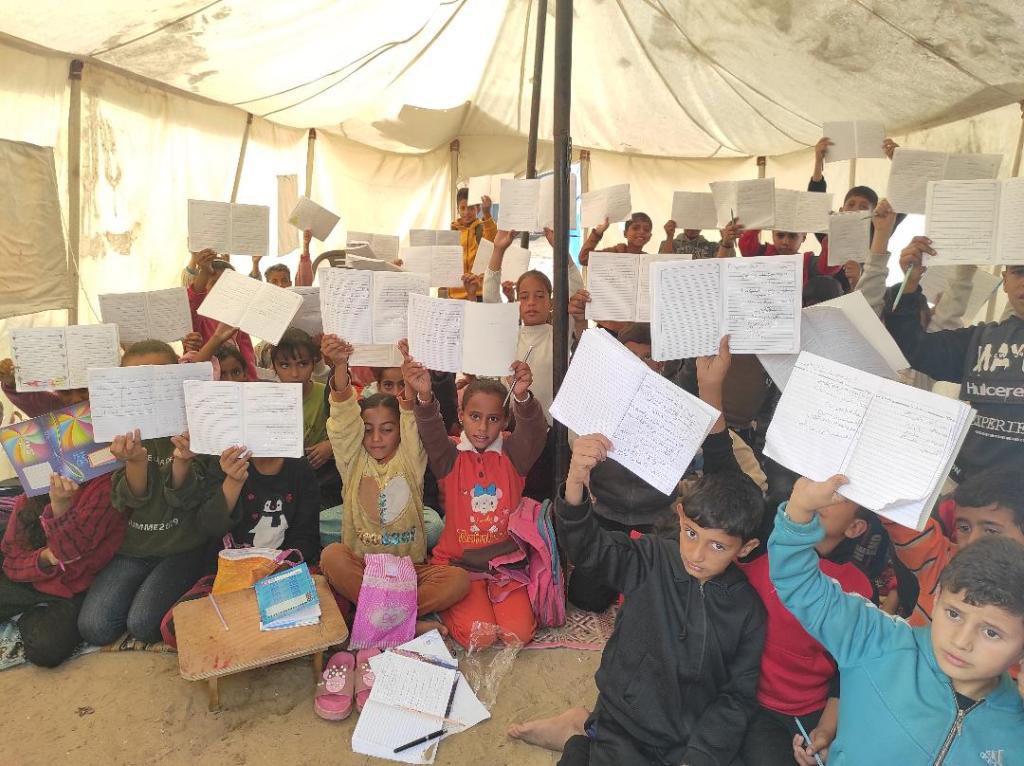 No learning materials, no water and one toilet between 600 – yet children still show up for an education in Deir&nbsp;Al-Balah